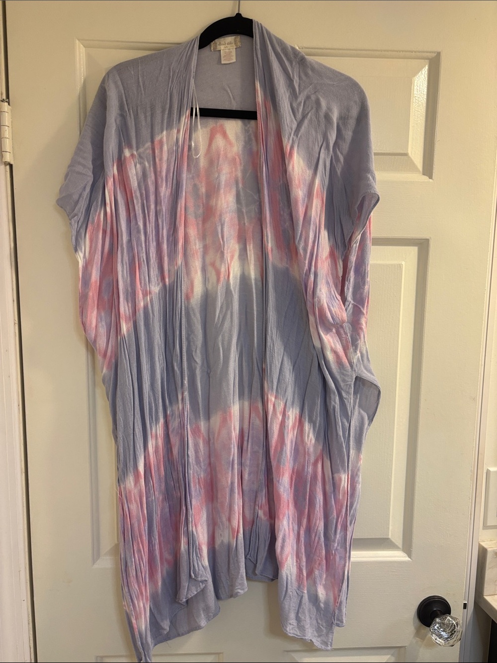 Altar'd State Lavender and Pink Tie-Dye Open Front Kimono - Picture 1 of 2